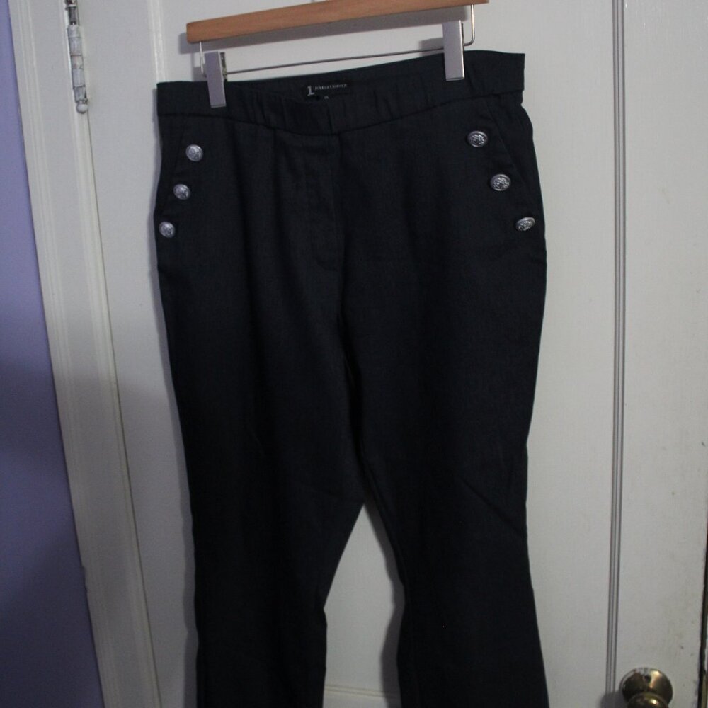 Jules and Leopold Career Denim Colored Pants w/ pockets and buttons